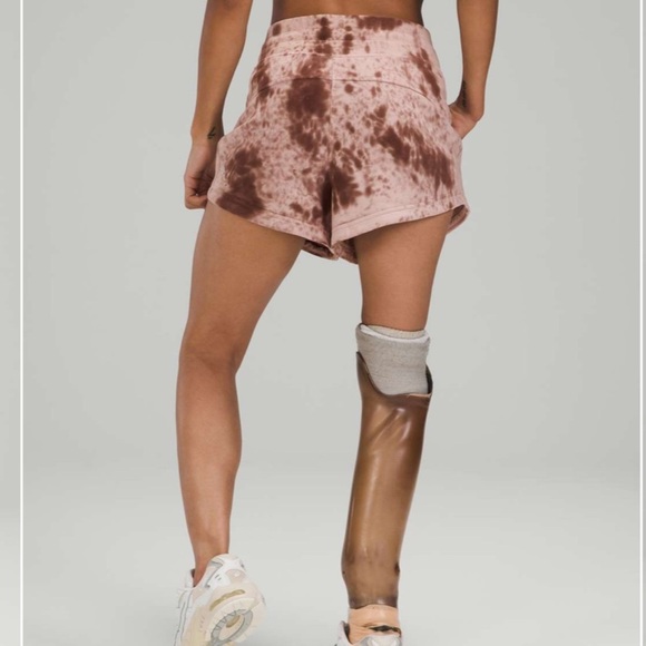 Lululemon Inner Glow Short 3" *Terry Marble Dye Silky French Press - Picture 2 of 13